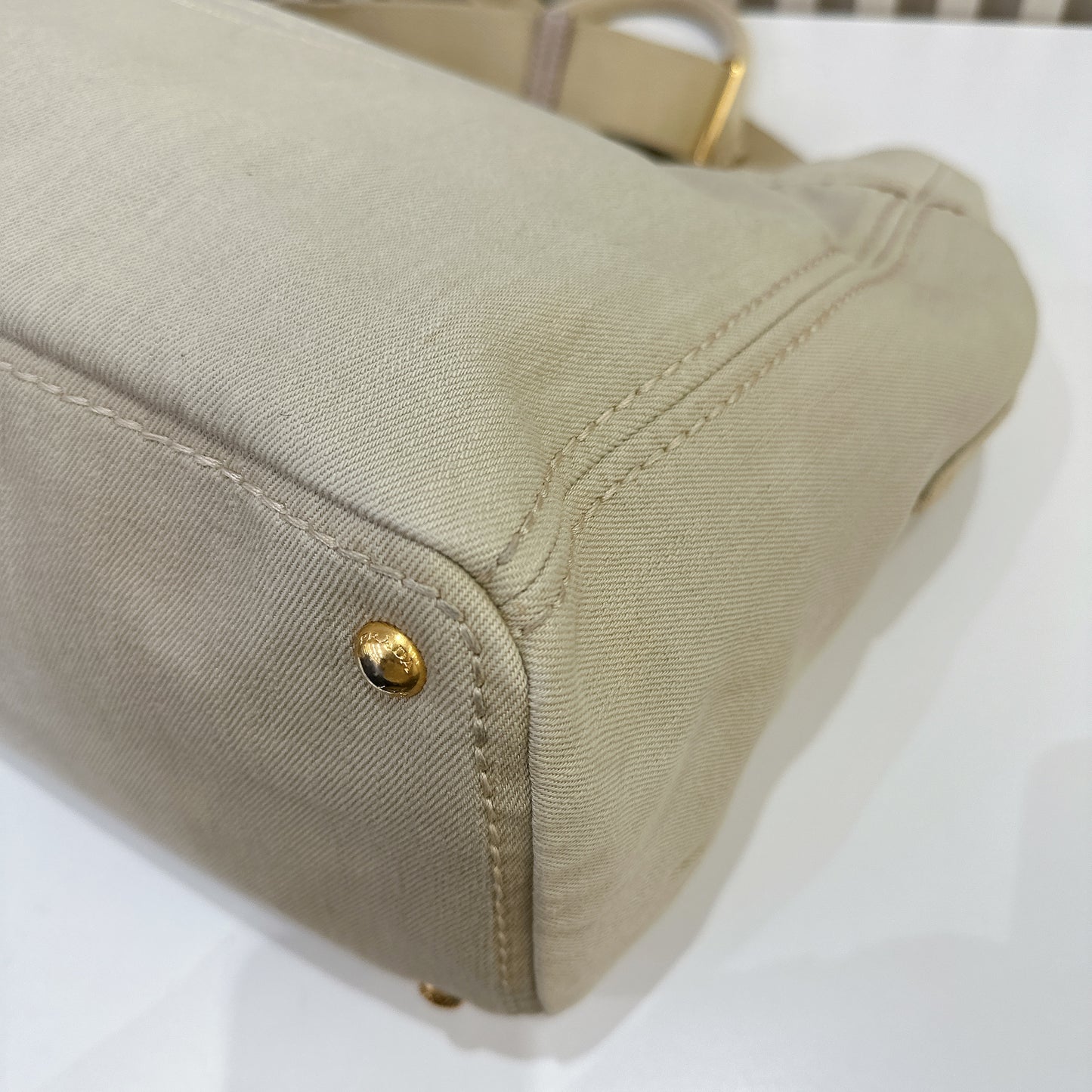 Prada Denim Canapa Tote