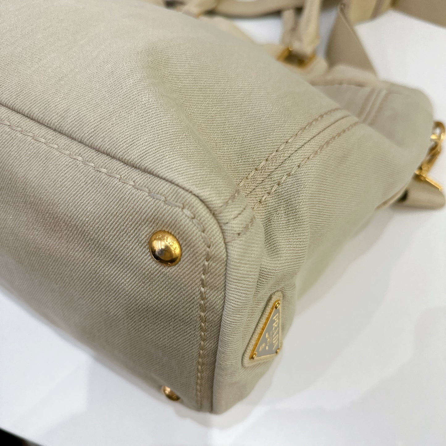Prada Denim Canapa Tote