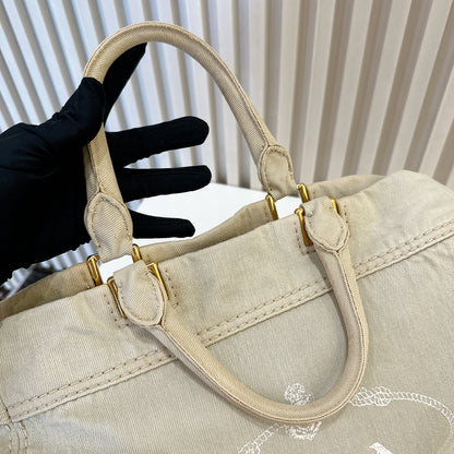 Prada Denim Canapa Tote