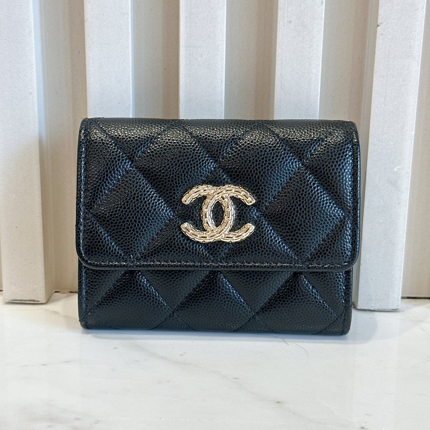 Chanel Caviar Card Holder Black