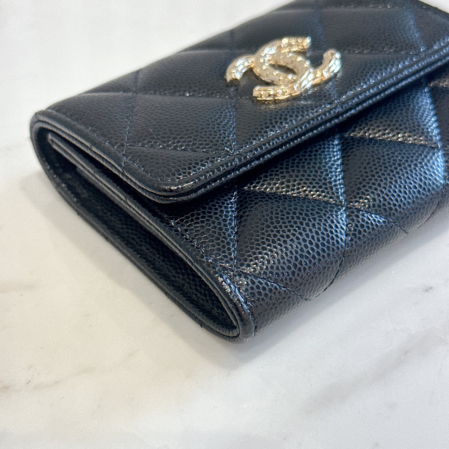 Chanel Caviar Card Holder Black