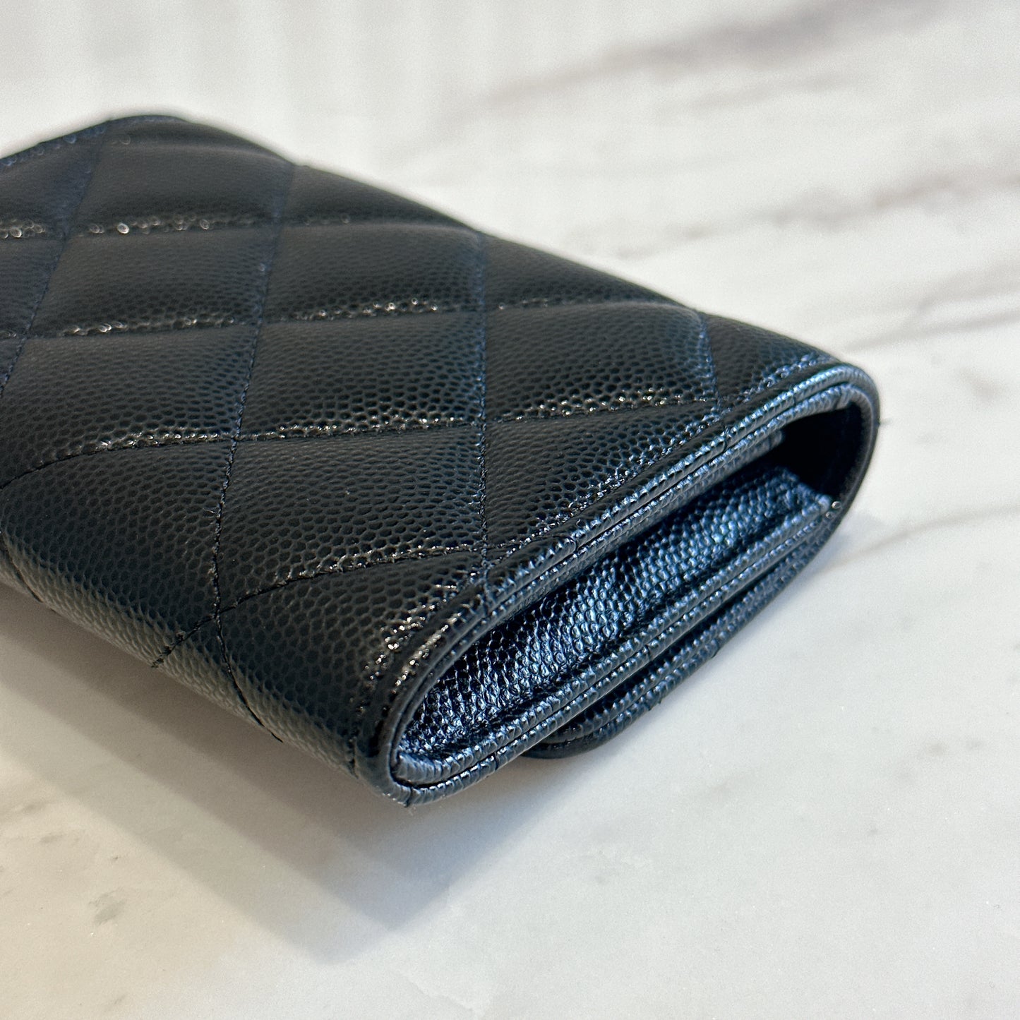Chanel Caviar Card Holder Black