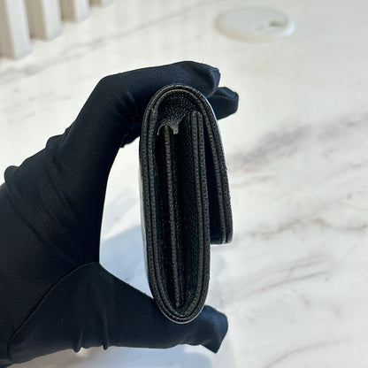 Chanel Caviar Card Holder Black