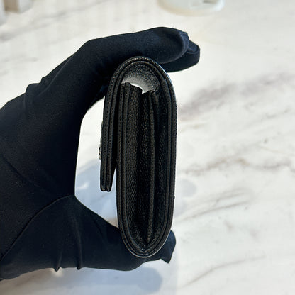 Chanel Caviar Card Holder Black