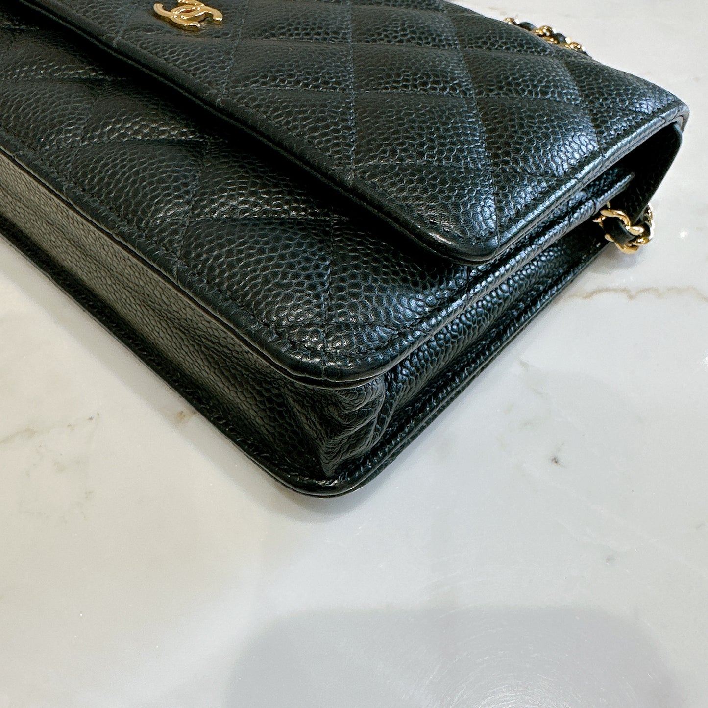 Chanel Wallet On Chain in Black GHW