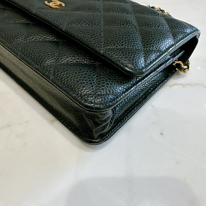 Chanel Wallet On Chain in Black GHW