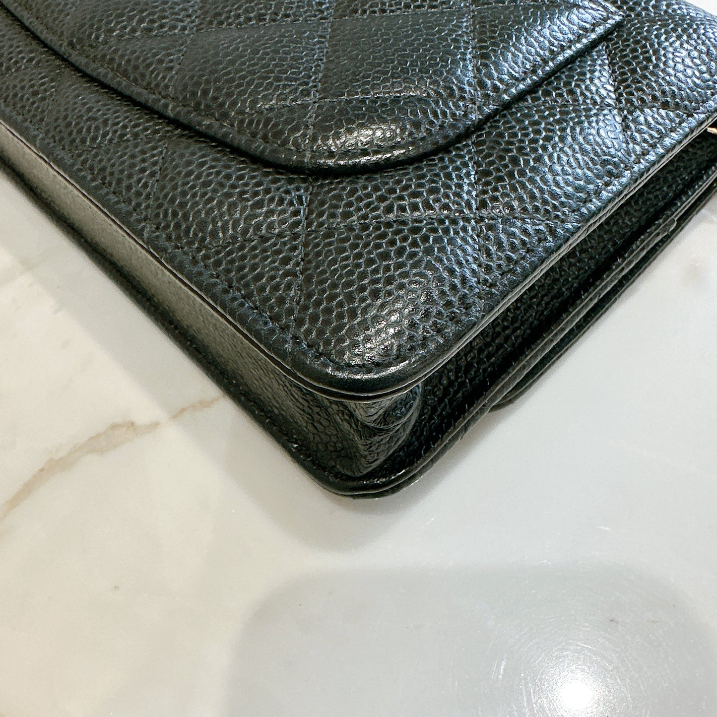 Chanel Wallet On Chain in Black GHW
