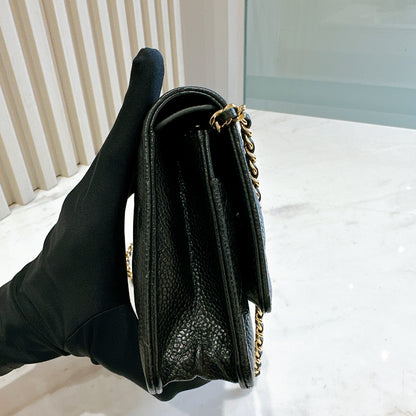 Chanel Wallet On Chain in Black GHW
