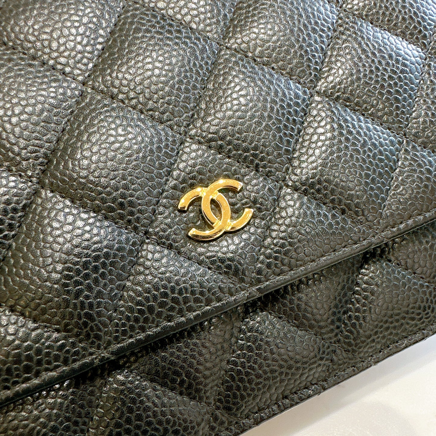 Chanel Wallet On Chain in Black GHW