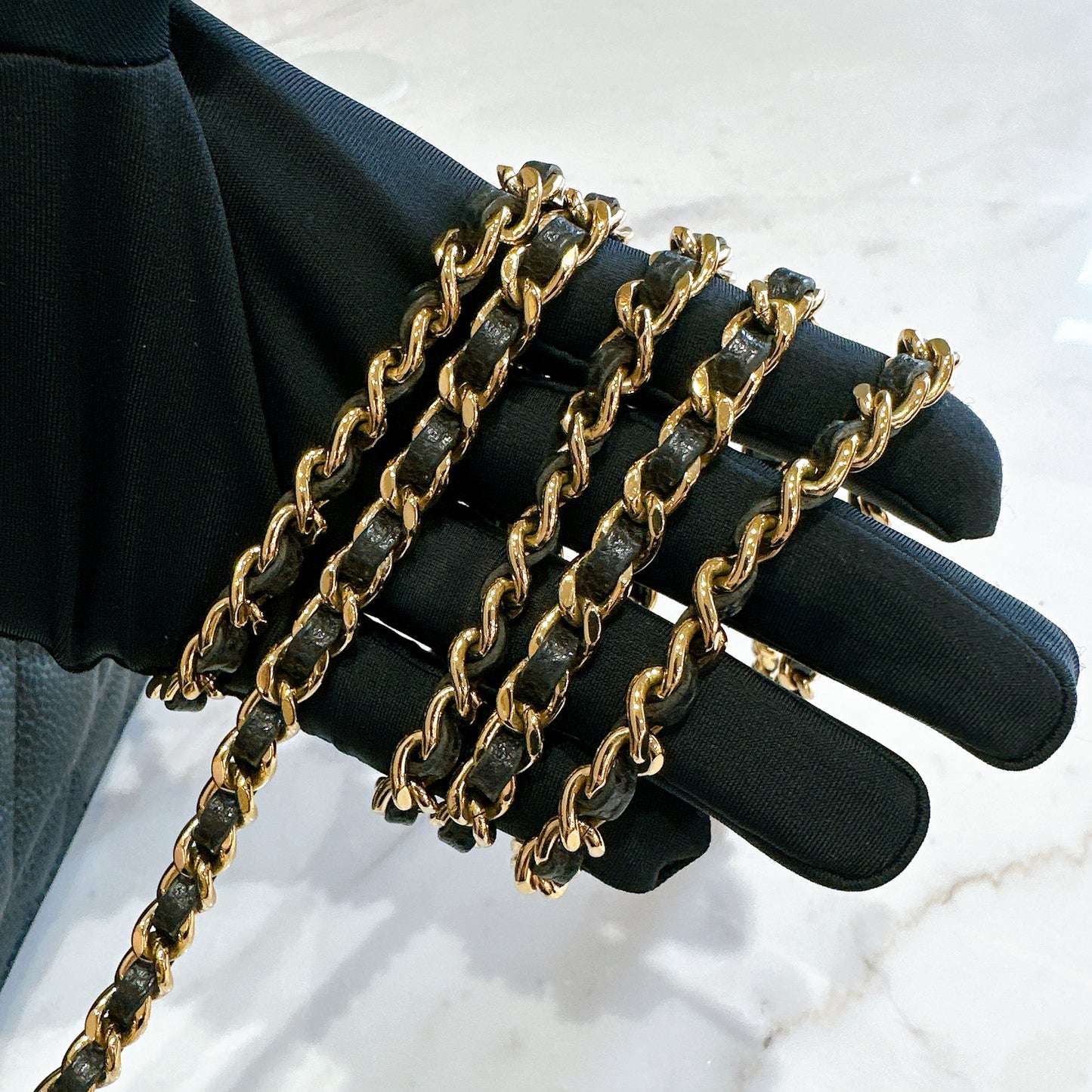 Chanel Wallet On Chain in Black GHW