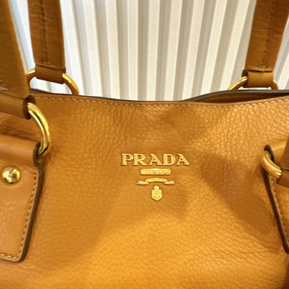 Prada Vitello Daino Leather Side Zip
