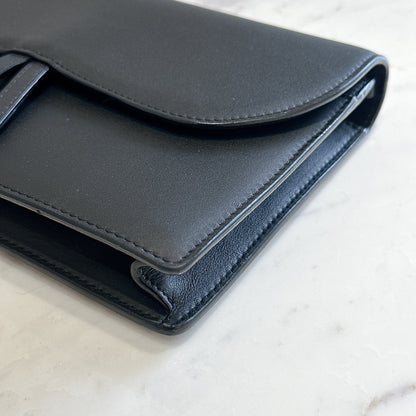 Dior Saddle Pouch in Black Calfskin