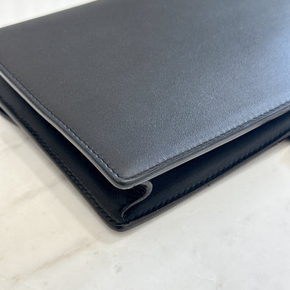 Dior Saddle Pouch in Black Calfskin