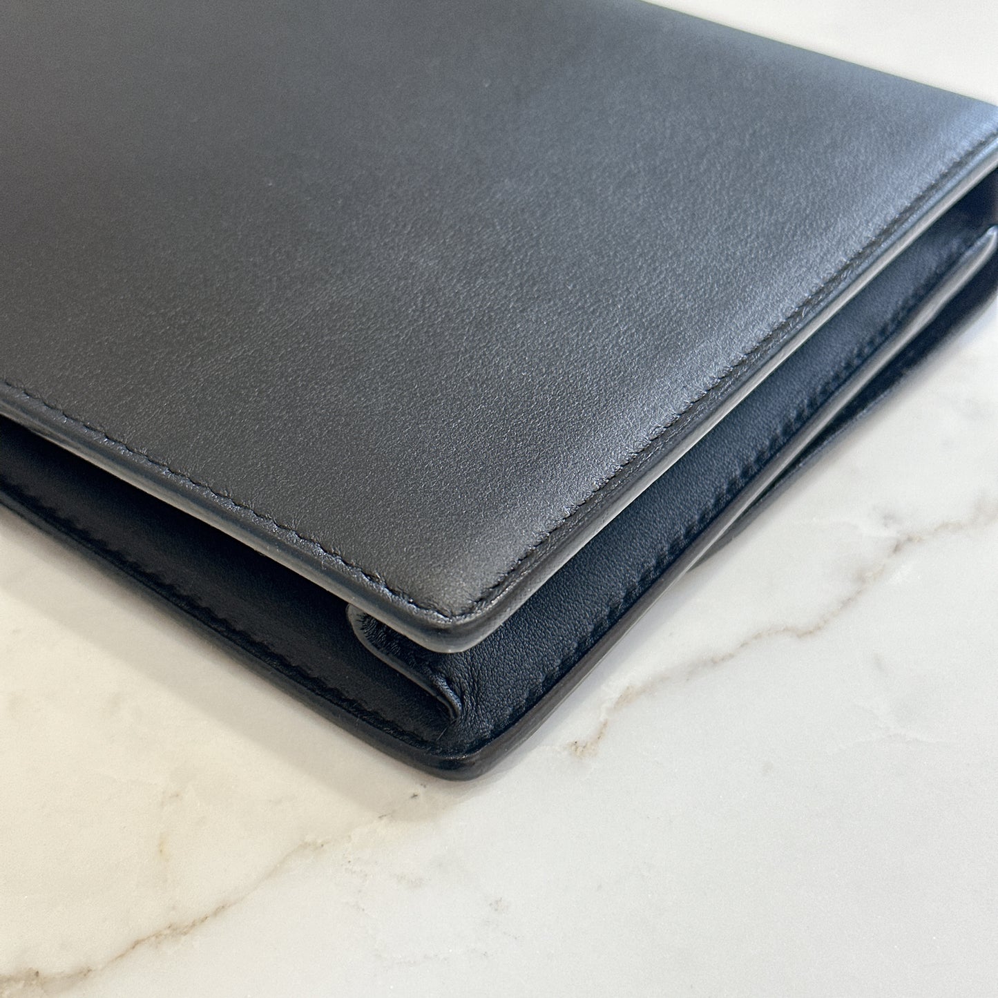 Dior Saddle Pouch in Black Calfskin