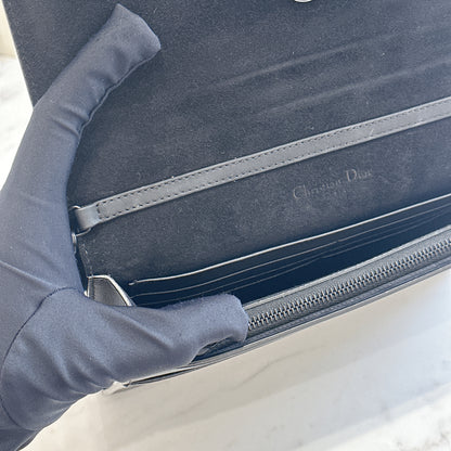Dior Saddle Pouch in Black Calfskin