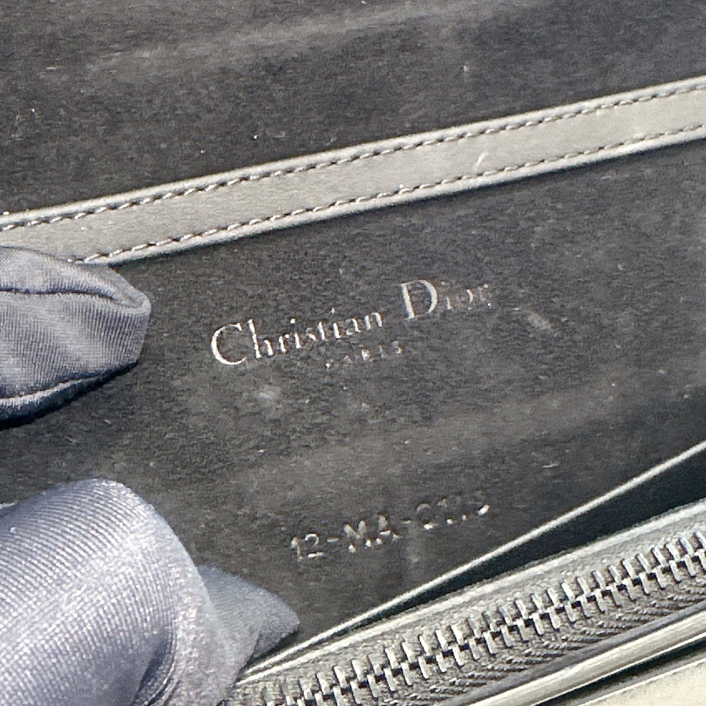 Dior Saddle Pouch in Black Calfskin