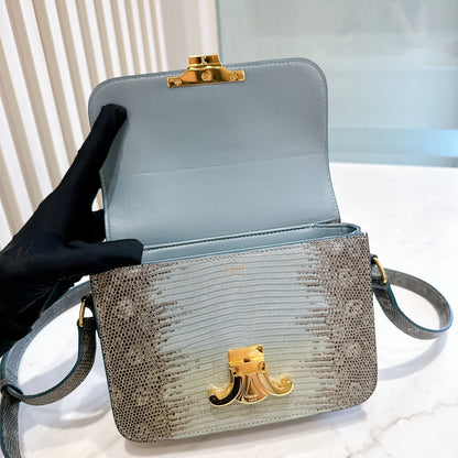 Celine Teen Triomphe Bag in Lizard