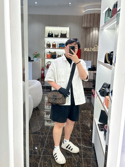 LV Monogram Macassar S Lock Messenger
