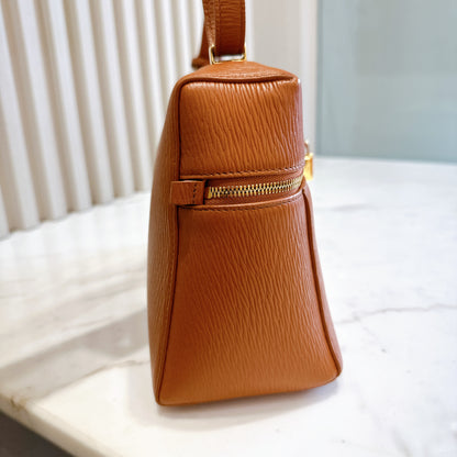 Loro Piana Extra Bag L27 OX Leather Warm Tan/Sun Gold
