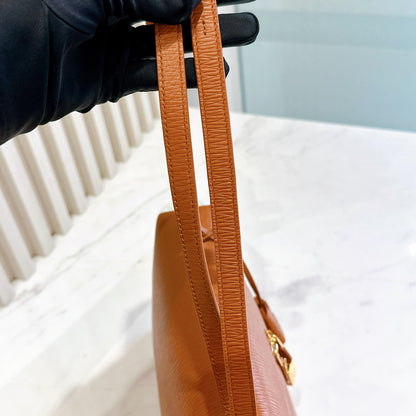 Loro Piana Extra Bag L27 OX Leather Warm Tan/Sun Gold