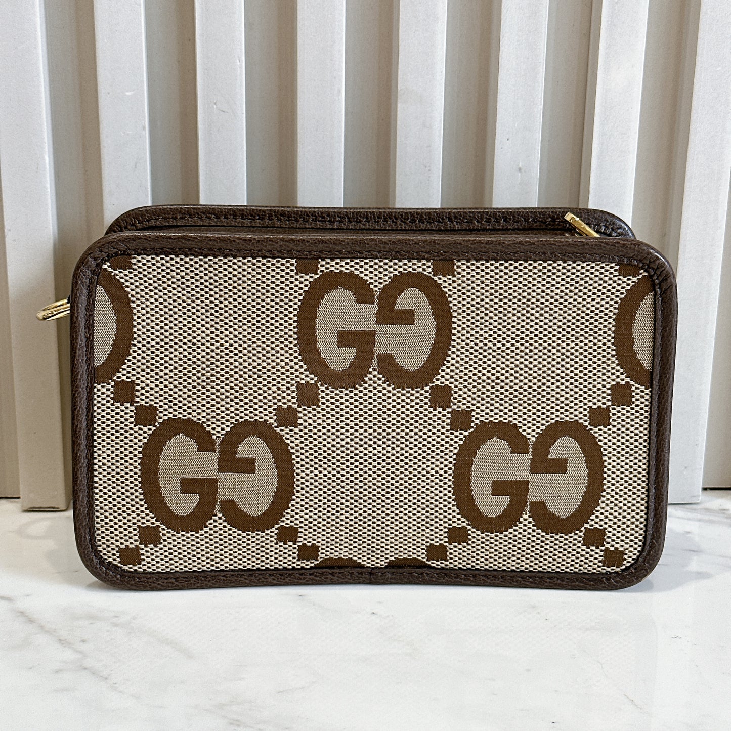 Gucci Jumbo GG Canvas Mini Crossbody Bag