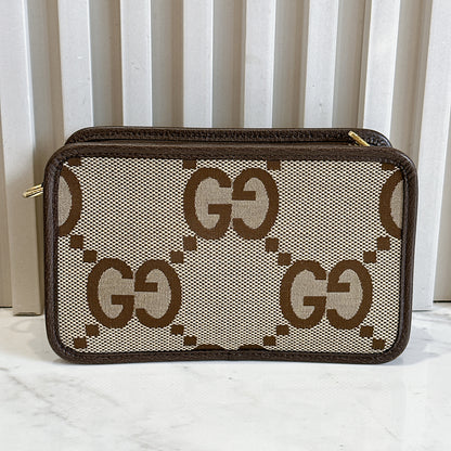 Gucci Jumbo GG Canvas Mini Crossbody Bag