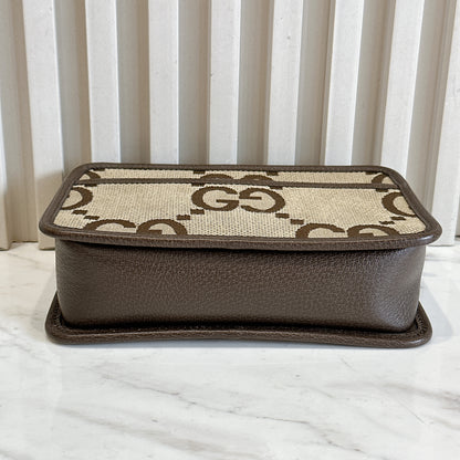 Gucci Jumbo GG Canvas Mini Crossbody Bag