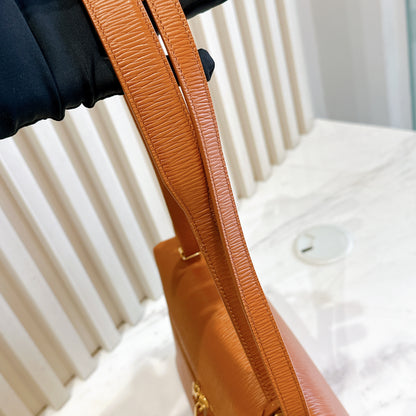 Loro Piana Extra Bag L27 OX Leather Warm Tan/Sun Gold