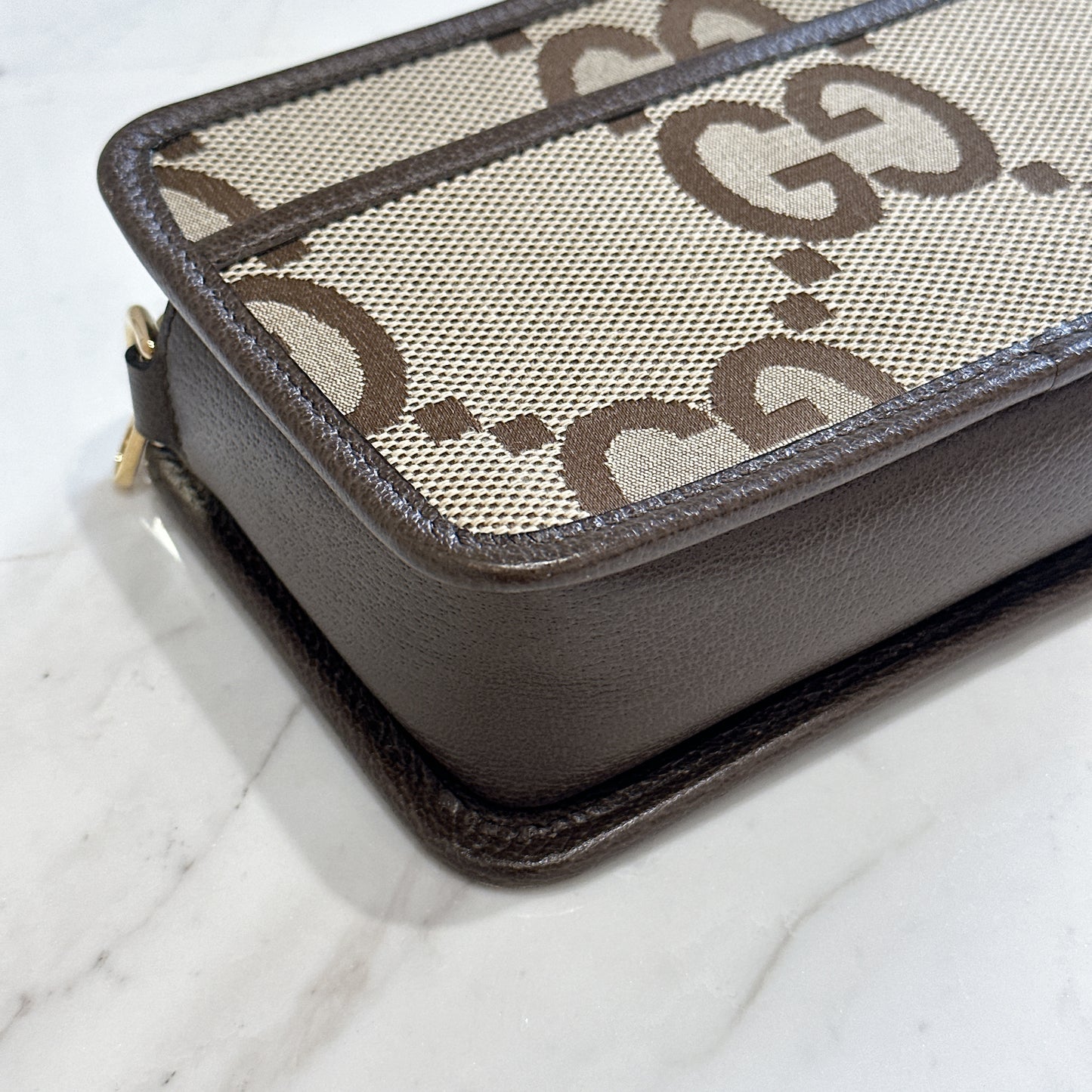 Gucci Jumbo GG Canvas Mini Crossbody Bag
