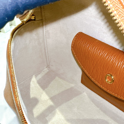 Loro Piana Extra Bag L27 OX Leather Warm Tan/Sun Gold
