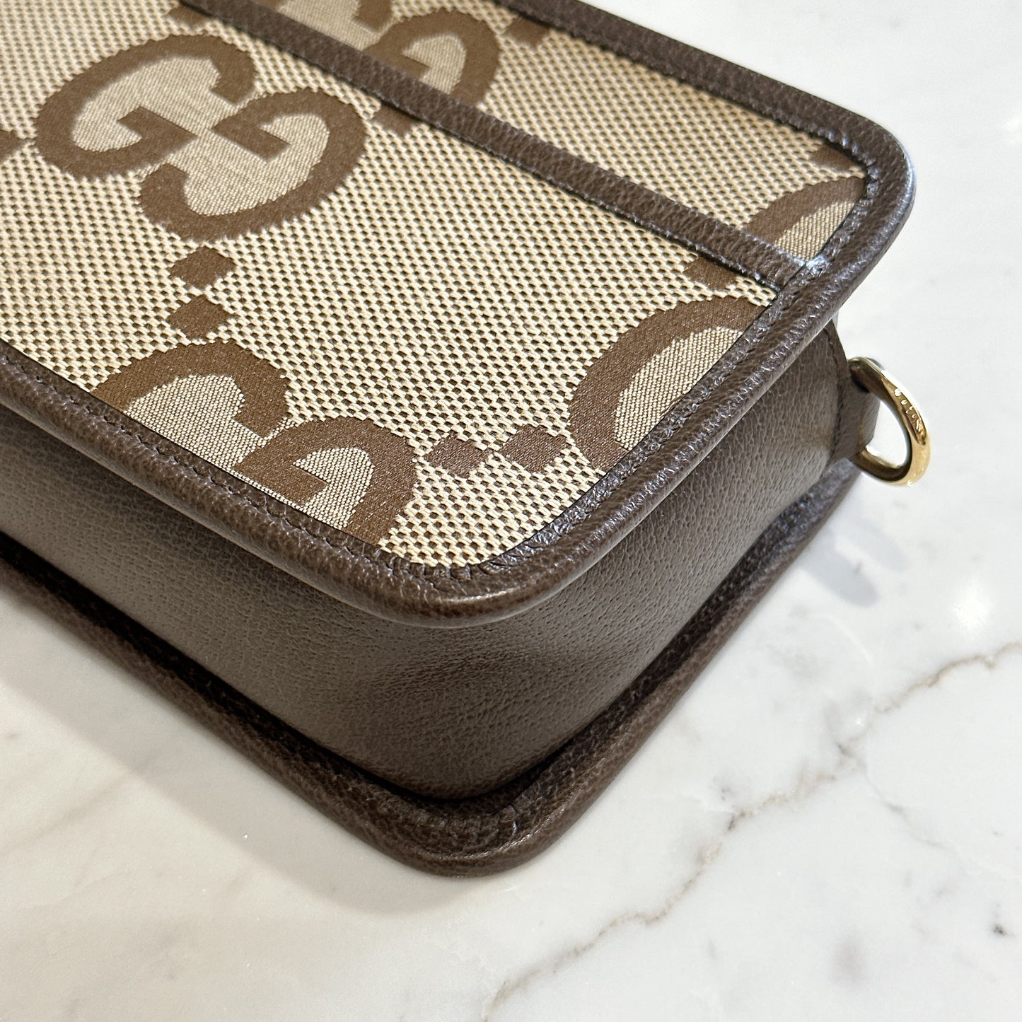Gucci Jumbo GG Canvas Mini Crossbody Bag
