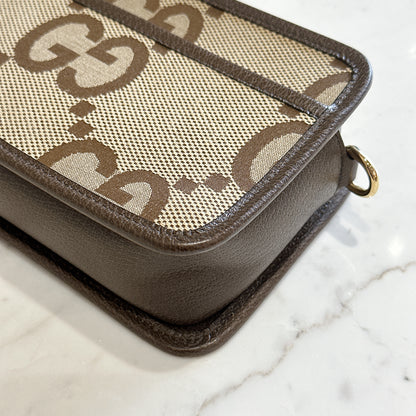 Gucci Jumbo GG Canvas Mini Crossbody Bag