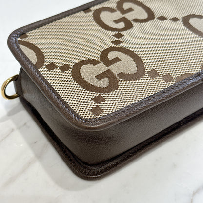 Gucci Jumbo GG Canvas Mini Crossbody Bag