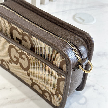 Gucci Jumbo GG Canvas Mini Crossbody Bag