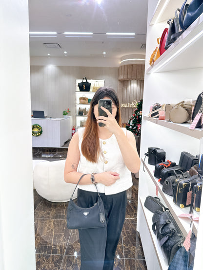 Prada Hobo Re-Edition 2005 in Black Nylon