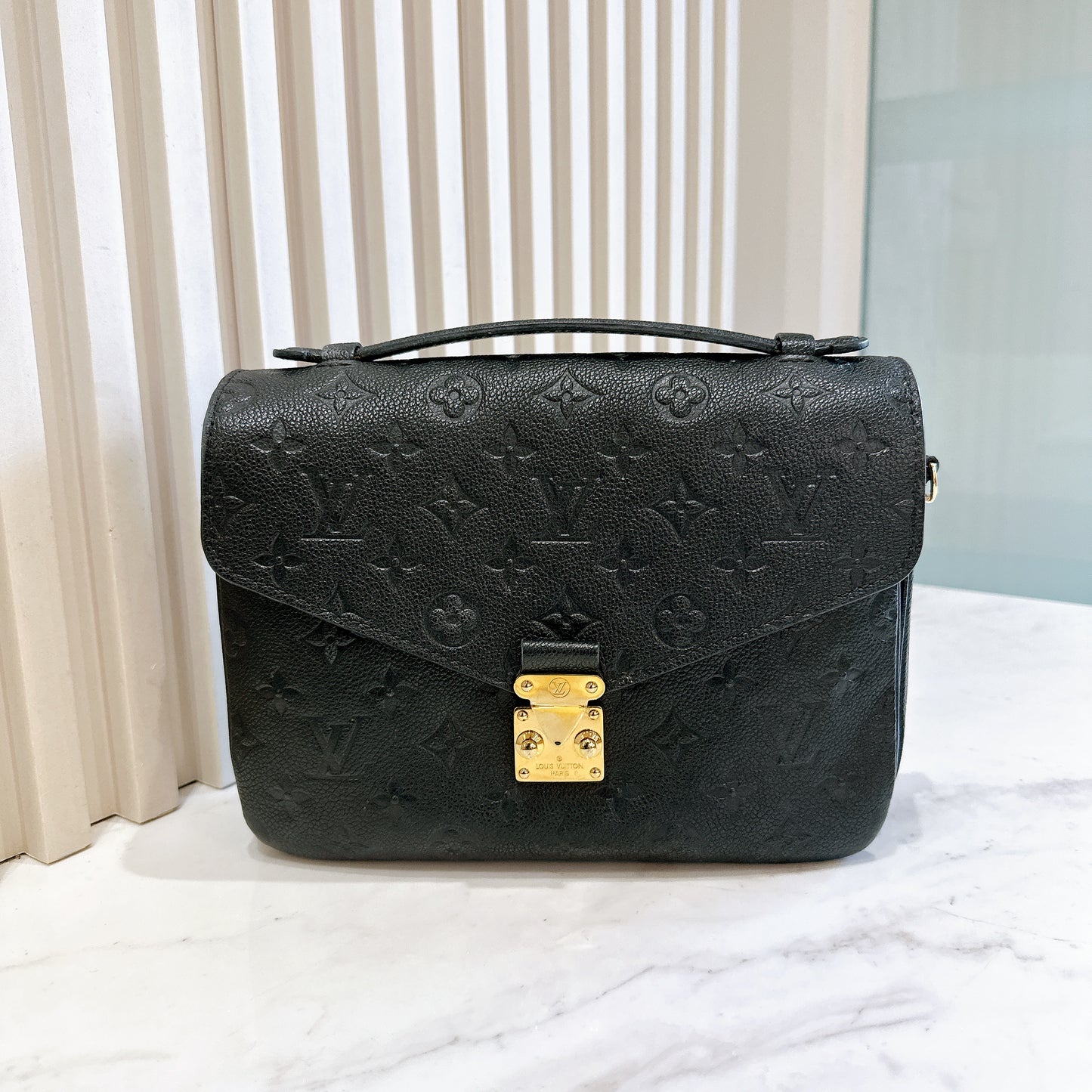 LV Metis in Black Empreinte Leather