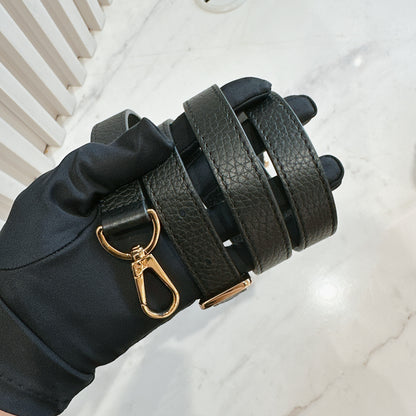 LV Mechanical Flowers Capucines MM in Black Taurillon