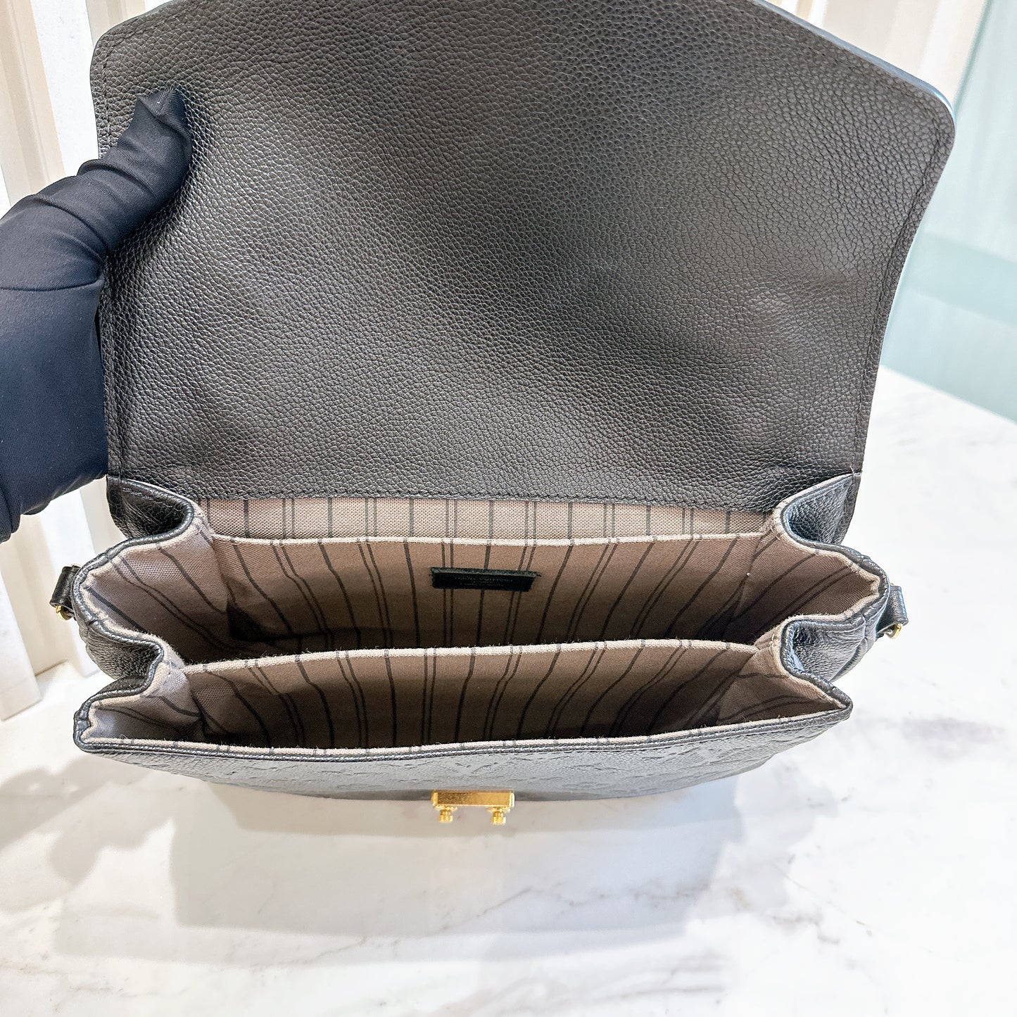 LV Metis in Black Empreinte Leather