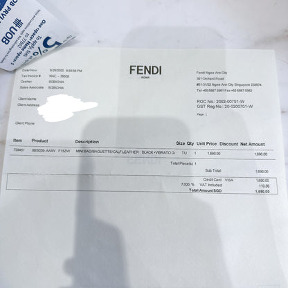 Fendi Mini Flat Baguette