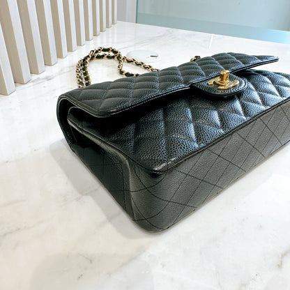 Chanel Classic Flap Medium In Black Caviar GHW