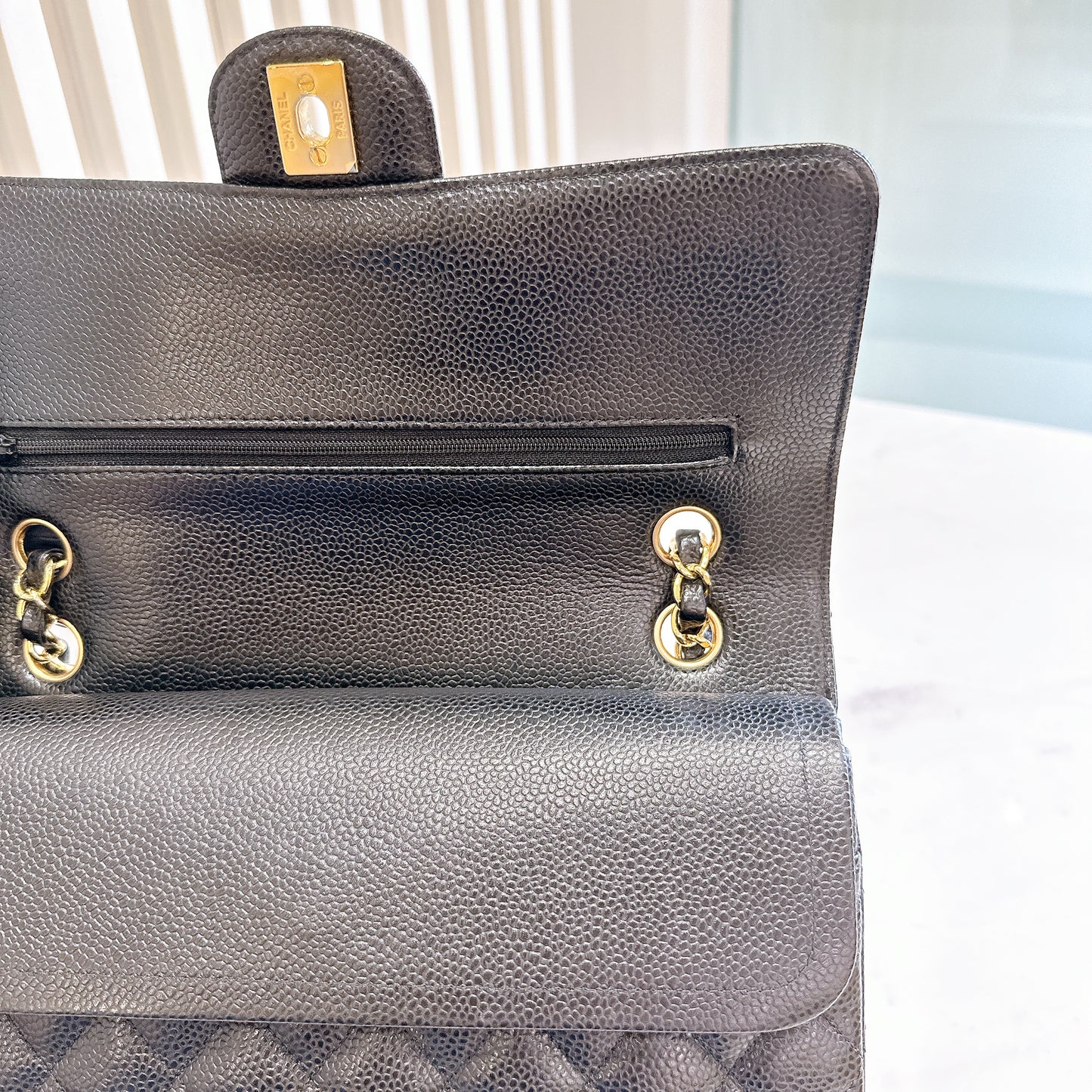 Chanel Classic Flap Medium In Black Caviar GHW