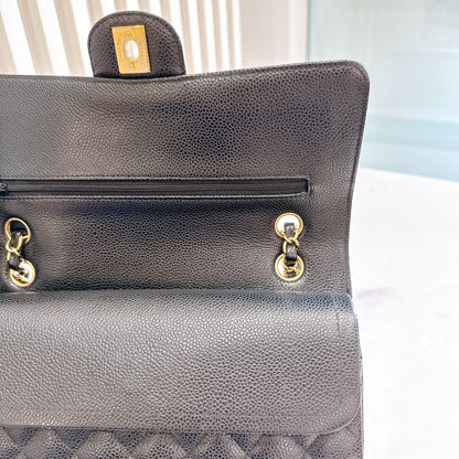 Chanel Classic Flap Medium In Black Caviar GHW