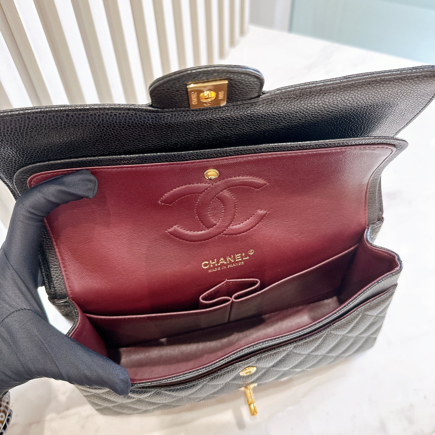 Chanel Classic Flap Medium In Black Caviar GHW