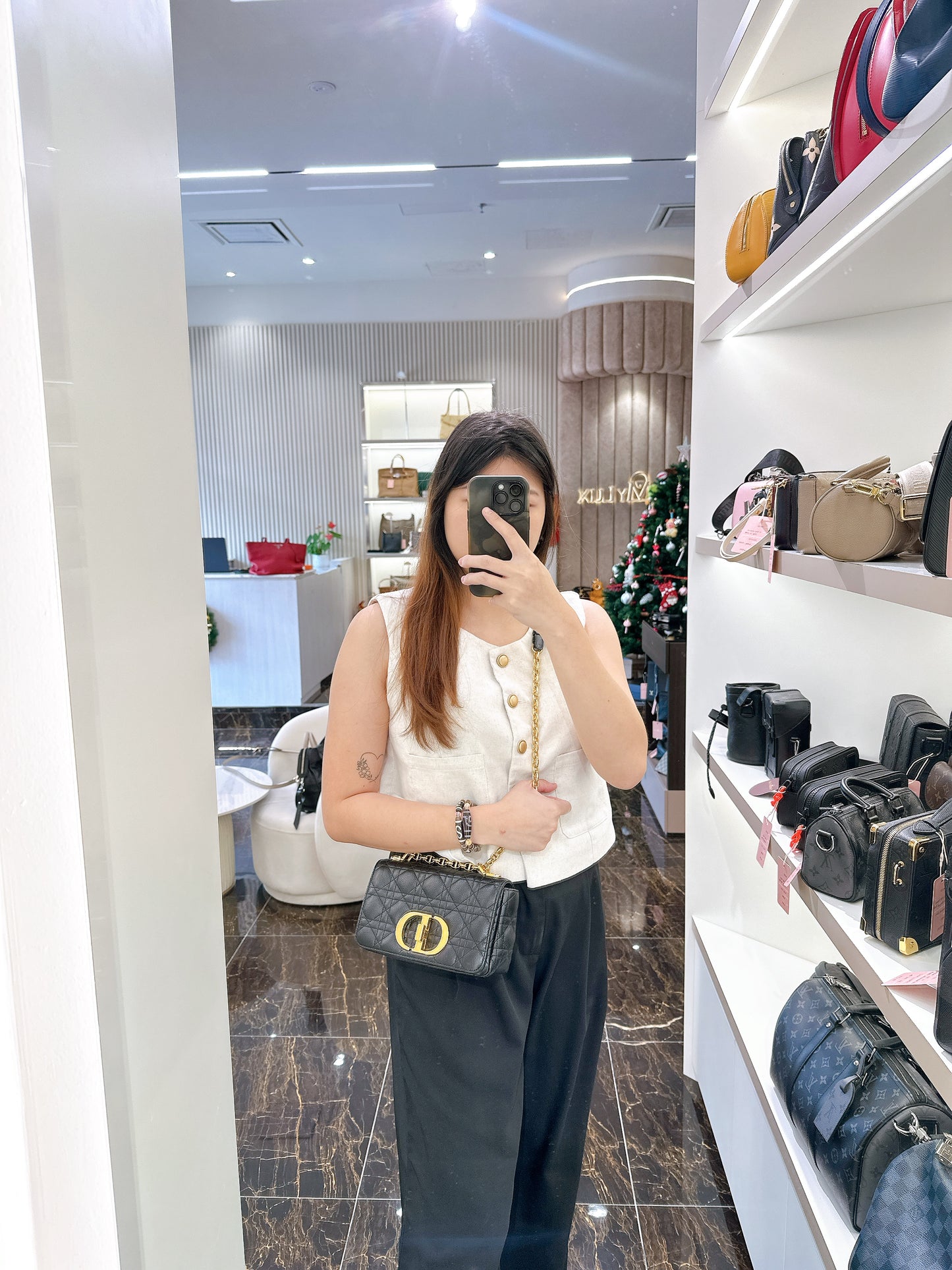 Dior Caro Small in Black