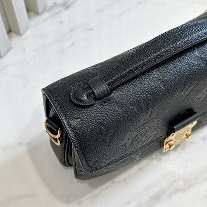 LV Metis East West in Empriente Leather Black