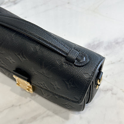 LV Metis East West in Empriente Leather Black