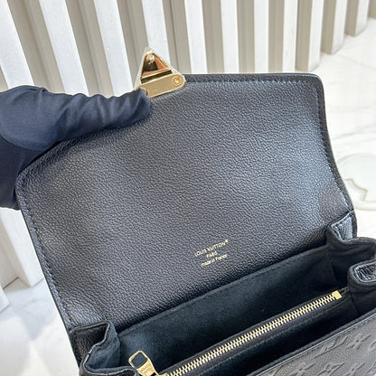 LV Metis East West in Empriente Leather Black