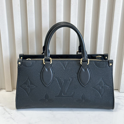 LV On the Go East West in Empriente Leather Black