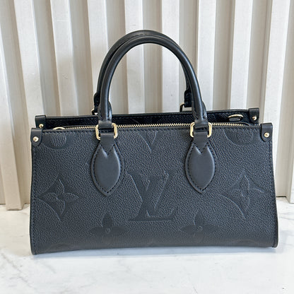 LV On the Go East West in Empriente Leather Black