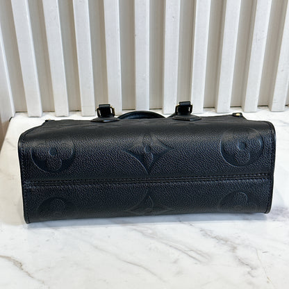 LV On the Go East West in Empriente Leather Black